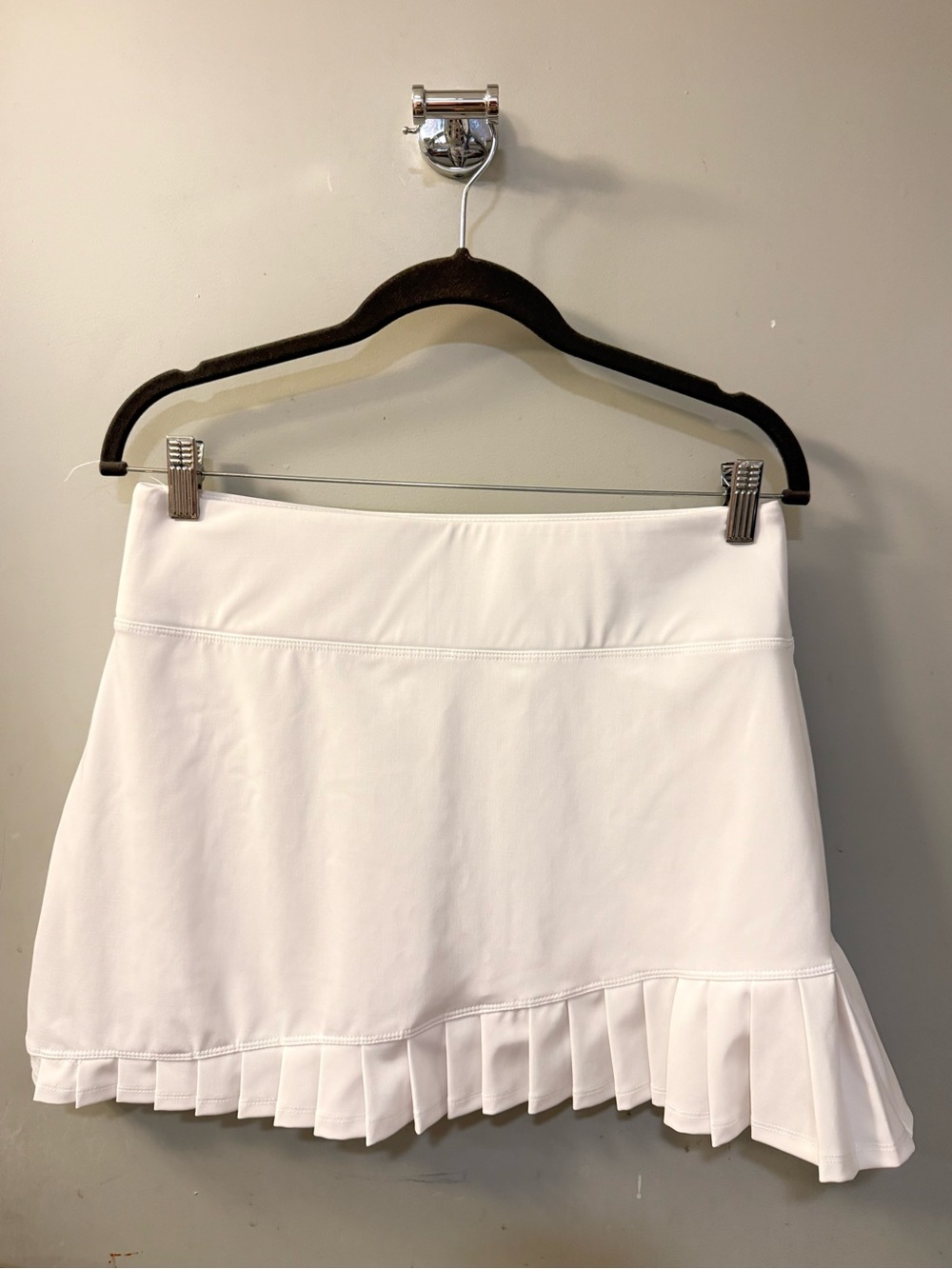 Sigrid Olsen Golf & Tennis White Pleated Asymmetrical Performance Skort M